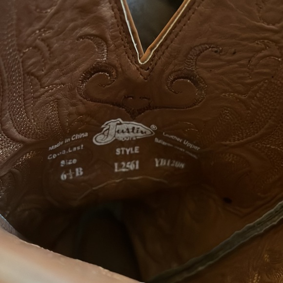 Justin McKayla Leather Boots - Picture 5 of 5